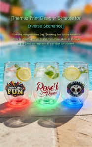 Verres lumineux en <span class=keywords><strong>plastique</strong></span> à LED pour boisson nocturne, verres à shot néon multicolores activés par le liquide, idéal pour les fêtes, bars et discothèques - Product Image 2