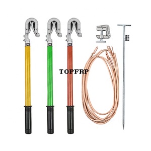 High Voltage Electrical <b>Grounding</b> Line Stick Short Circurit Earthing Kit - Product Image 4