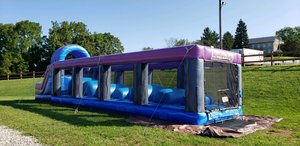 Gran carrera de obstáculos inflable del <span class=keywords><strong>Guerrero</strong></span>, Warrior Jump (Wipeout) -Venta de castillo hinchable, American Ninja Warrior Bounce House - Product Image 4