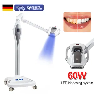 Ce-geprüft individuell tragbar 80 W mobile 12 Led Aufhellung blaulicht professionelle zahnärztliche 60 W Zahn aufhellungsmaschine für Spa