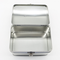 Boîte en métal rectangulaire personnalisée de qualité alimentaire avec poignée, rangement pour enfants, pour bonbons, biscuits, gâteaux, chocolats, cadeaux