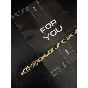 Cinturón de Cuero de Diseño Fiori con Estampado Animal y Hebilla con Letras Termotransferidas, Cinturón Duradero para Mujer - Product Image 1