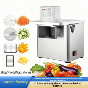 Machine de découpe et de préparation des légumes multifonctionnelle électrique professionnelle en acier inoxydable - Product Image 4