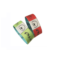 Bracelets promotionnels personnalisés en polyester extensible, imprimés par transfert thermique, imitation tissée antique, avec logo sur mesure