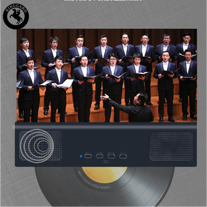 Amplificador de Pantalla 3D de 12 Pulgadas, 3X, para Video, Móvil, <span class=keywords><strong>TV</strong></span>, Teléfono, con Altavoz Pequeño, Negro, Moderno - Product Image 5