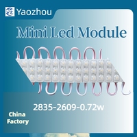 Module LED à injection ultrasonique 2835 12V de haute qualité, mini, étanche IP68, haute intensité, CRI80, pour utilisation extérieure, boîte à lumière bleue