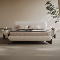 Ensemble de meubles de chambre à coucher de style italien moderne et luxueux, prix d'usine, lit rembourré de taille Queen ou King pour villa et hôtel