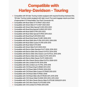 Pour Harley Touring 2009-2024 Sissy Bar avec porte-bagages sièges et accessoires de dossier de moto confortables - Product Image 3