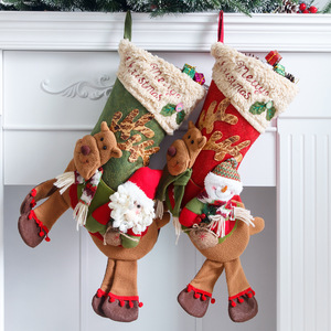 Productos Navideños Novedosos, Decoraciones para Chimenea de Navidad, Bolsa de Regalo Gigante con Diseño de Calcetín Navideño, Set de Regalos para Fiesta de Nochebuena - Product Image 5