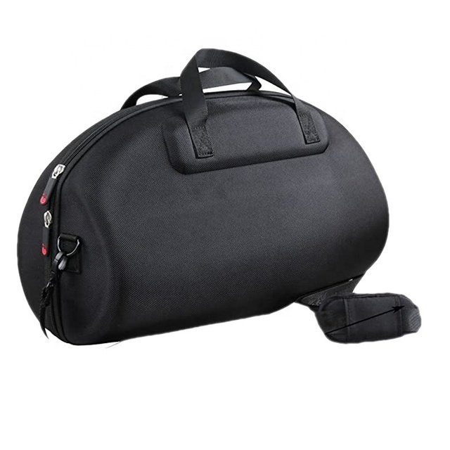 Custom Portable Bluetooth Speaker Case for -Shockproof Dustproof Waterproof PU+Velvet EVA Material Zipper Closure 52x19x27cm