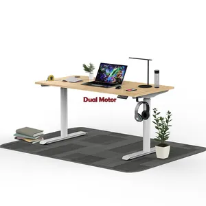 2024 New Modern Design Standing Desk Electric Height Adjustable Tables Sit Stand Desk Frame For Sale