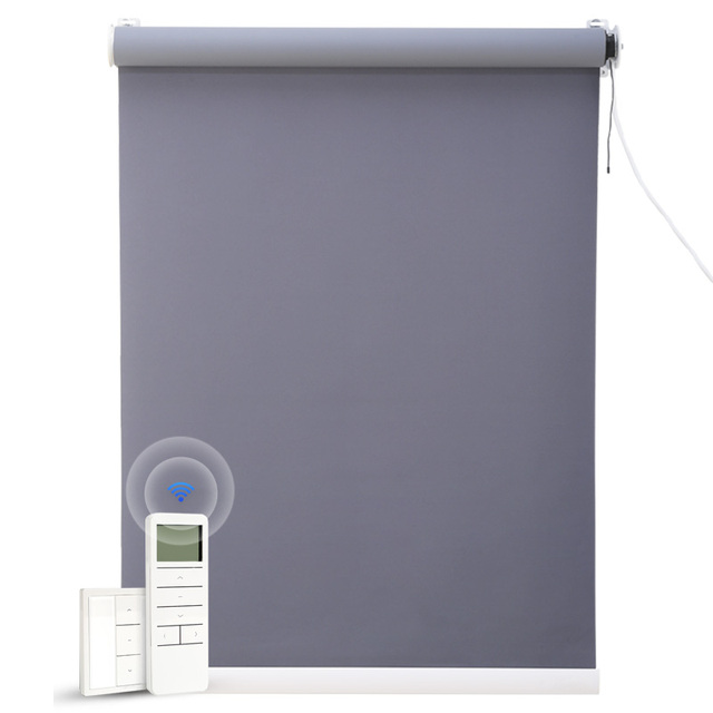MEIERNAI Customized Motorized Roller Blinds With Dust Cover Day Chargeable Lithium Battery Remote Control Electric Roll up Motor