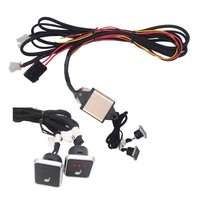 Ensemble de chauffe-sièges de voiture 12V double coussin chauffant universel en fibre de carbone avec mini interrupteur à 3 niveaux pour voitures