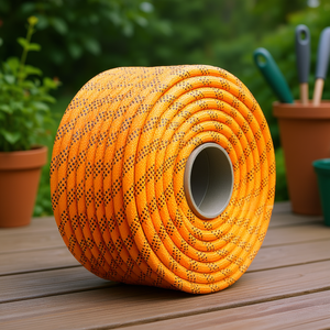 Cuerda de poliéster de doble trenzado de 7/16 pulgadas x 200 pies, color naranja, para jardinería, navegación marina y uso en arboricultura. - Product Image 2