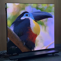 Écran publicitaire LED pliable intelligent P1.53, étanche, sur pied, mobile, luminosité 600 CD, angle de vision 160°