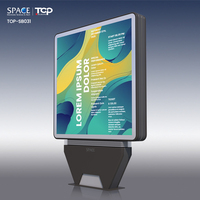 Caja de Luz Estática Independiente para Publicidad Exterior y Exhibición de Información