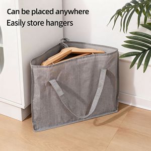 Bolsa de Almacenamiento para Colgadores, Gran Capacidad, Triangular, Plegable, Apilable, Estilo Moderno y Minimalista, Ahorro de Espacio en el Baño - Product Image 4