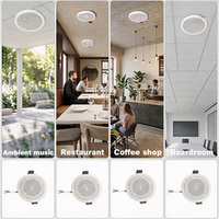 Haut-parleurs de plafond filaires personnalisables de 5 à 10 W avec liaison multi-pièces, compatibles Bluetooth pour la maison, l'hôtel et l'appartement