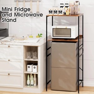 Mini réfrigérateur support maison cuisine barre debout organisateur étagères <span class=keywords><strong>boulanger</strong></span> support four à micro-ondes Mini réfrigérateur étagère support - Product Image 4