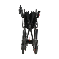 Fauteuil roulant électrique pliable léger en fibre de carbone JBH DC12A de luxe ultra-léger, pliable de gauche à droite, pour personnes handicapées