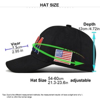 Gorra de Béisbol Bordada en 3D con la Bandera de EE. UU., Visera Curva Ajustable, para Hombres y Mujeres, Deportes al Aire Libre, Uso Casual, Gorra Patriótica para Papá