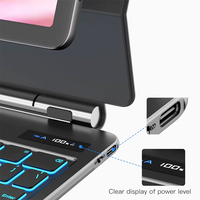 Étui Clavier pour Samsung Galaxy Tab S7 S8 S9 FE S10 Lite Ultra, Housse pour Tablette 11 12.4 14.6 Pouces