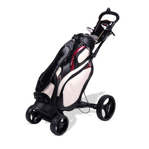 Chariot de golf pliable léger OEM à faible MOQ avec cadre en aluminium et 4 roues, modèle JT-X003 - Product Image 1