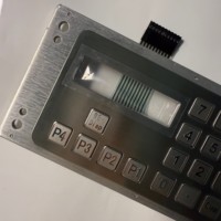 Tankstellen-Tastatur 21 Tasten Metall-Tastenfeld für Verkaufsautomaten IP65-Schutz -25 +65 Betriebsbereit Hauptplatine Flachbandkabel