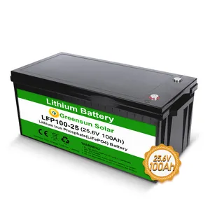 25.6V Square kare lityum pil long 200Ah 250Ah 24V uzun life bataryası ile en iyi fiyat Lifepo4 pil