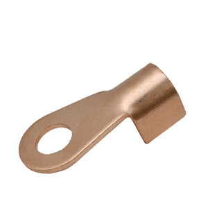 OT-400A 14.2mm Dia Red Copper IP68 Circular Splice Ring Terminal Brass Wire Lugs Terminals Naked <strong>Battery</strong> <strong>Cable</strong> Connector - Product Image 5