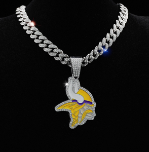 Collier pendentif en argent de haute qualité personnalisé Los Angeles Rams, chaîne cubaine hip-hop pour les fans de sport - Product Image 6