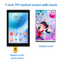 Layar LCD TFT Resolusi Tinggi 7.0 Inci dengan Layar Sentuh RGB MIPI 31Pin Kompatibel Layar TFT 7\" untuk Layar Sekunder