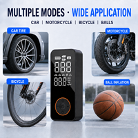 Nouvelle pompe à air numérique électrique 12V filaire et sans fil pour pneus de vélo/voiture, gonfleur de pneus de voiture portable avec lumière LED