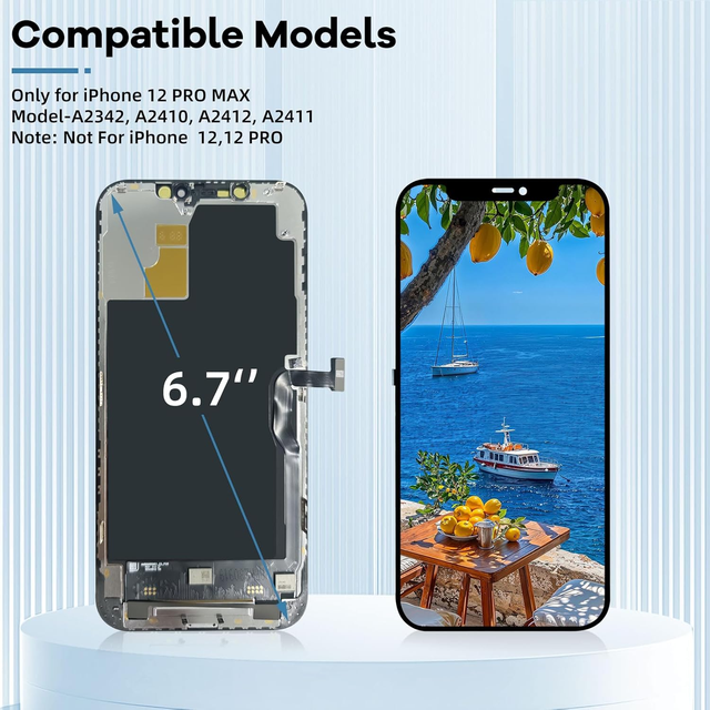 Mobile Phone LCDs Phone Screen Incell LCD Mobile Display Touch Replacement for 12 Pro Max 6.7 Inch