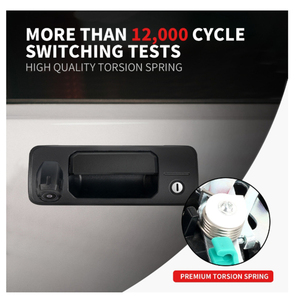 Manija de Puerta Trasera Negra con Orificio para Cámara para Toyota Tundra 2014-2019 y Toyota Tacoma 2016-2020, Repuesto de Manija de Puerta Trasera - Product Image 6