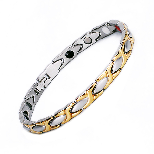 BAOYAN Magnet Women Man Ultra Strength Health Care Therapy Bracelet Stainless Steel Health Energy Magnetic Bracelet