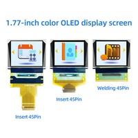 1,77 pulgadas 160x128 serie de interfaz 8080 Módulo de pantalla OLED de 45 pines pantalla PMOLED pequeña a todo Color SSD1353 conducción IC E-Paper