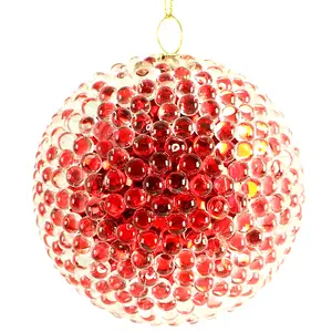 De alta calidad de Navidad claro Bola de acrílico adorno para el árbol de Navidad adornos