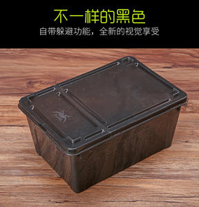 Caja ventilada de plástico apilable para reptiles, caja de cría pequeña para <span class=keywords><strong>tarántulas</strong></span>, cangrejos ermitaños - Product Image 2