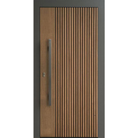 Portes en bois massif WPC en gros d'usine, étanches, insonorisées, certifiées CE, panneaux de porte finis pour hôtels et hôpitaux