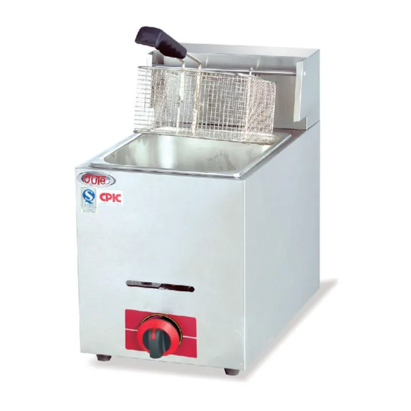 Commercial Countertop Gas Fryer single Basket Metal Tube 6L gas fryer gas chips fryer