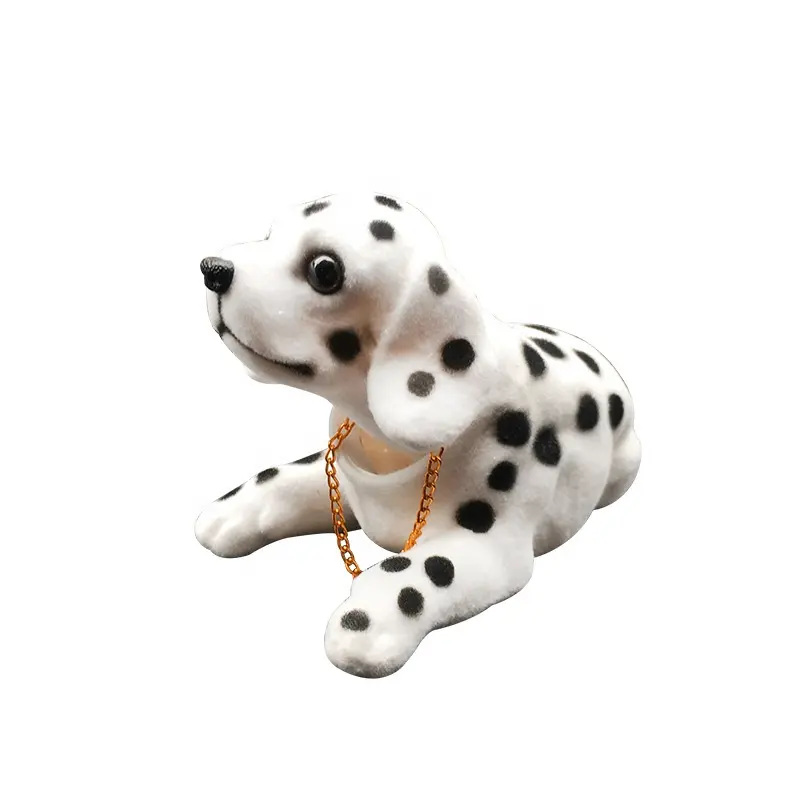 Car Decorations Nodding Dog Cute Doll Car Accessories Car Creative Decorative Dalmatians With Dog Necklaces