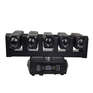 5x40w Rgbw 4 en 1 +6x20w Barre LED mobile à faisceau ou tête mobile DMX512 Contrôle musical pour DJ Disco Scène Mariage Concert Bar - Product Image 1