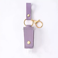 Distributeur de liquide gris pour sac à dos, sac à main, porte-clés en cuir, flacon vaporisateur de parfum avec logo personnalisé