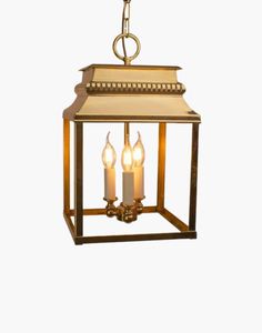 Faroles de primera calidad con estilo colgante, acabado dorado en metal y vidrio, faroles de estilo moderno en venta. - Product Image 2