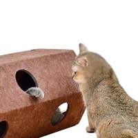 Tunnel pour chat d'intérieur toutes saisons en feutre résistant à l'usure, griffoir, jouet vertical anti-chute, labyrinthe anti-couches de lit avec trous