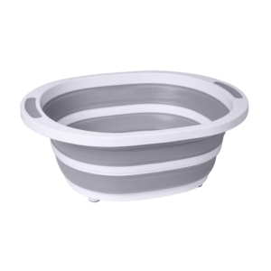 Basin 41.5cm Round Larger Capacity Bathroom Foldable Plastic Face And Feet Washing Basin