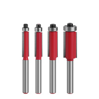 Pisau Frais Baja Tungsten Empat Bilah 1/4 Handle untuk Pengerjaan Kayu, Pemangkasan, Pembentukan Sudut, Penyegelan Tepi, Model 6 Bilah