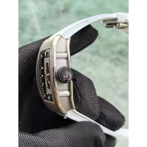 Alloy Barrel <b>Case</b> Sapphire Crystal Dial 50 Bar Water Resistant Tourbillon Chronograph Diver Mechanical <b>Watch</b> Rubber Band for - Product Image 5