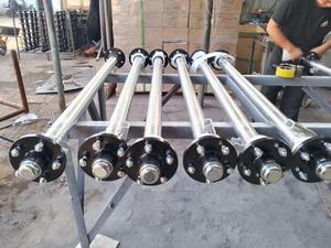 New 5000b Lightweight Single-axle <strong>Kit</strong> Features Mechanical and Electric Brakes, <strong>Leaf</strong> <strong>Spring</strong> Suspension,suitable for Steel <strong>Trailer</strong> - Product Image 2